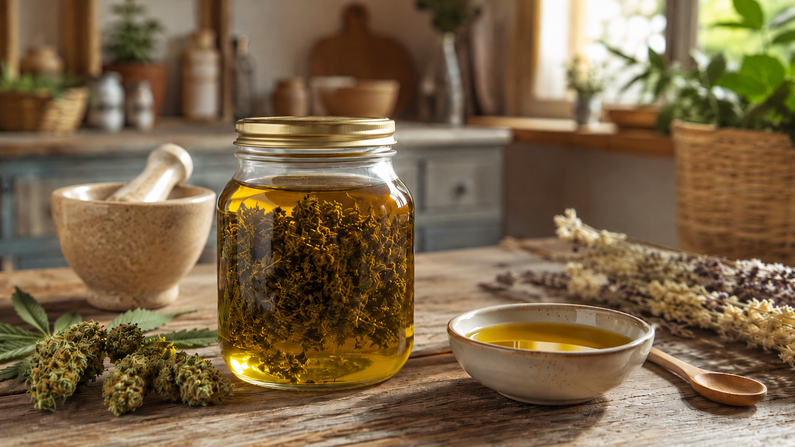 Faire soi-même son huile au CBD à la maison, méthode artisanale