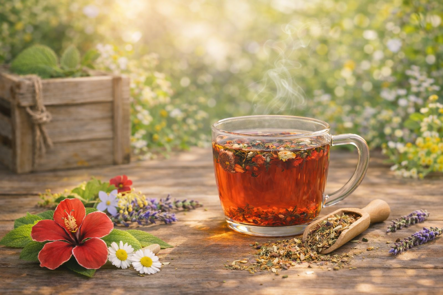 Tasse de tisane flower power CBD