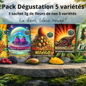 Pack dégustation CBD 5 variétés 2025