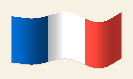 Drapeau tricolore français qui flotte au vent — fête nationale du 14 juillet