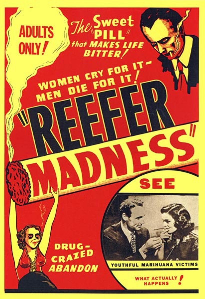 Affiche américaine du film de propagande anti-cannabis Reefer Madness (1936)